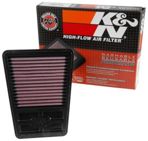 Kawasaki BX250 Ninja Motorcycle Air Filter - K&N Engineering - Direct Fit - 2014